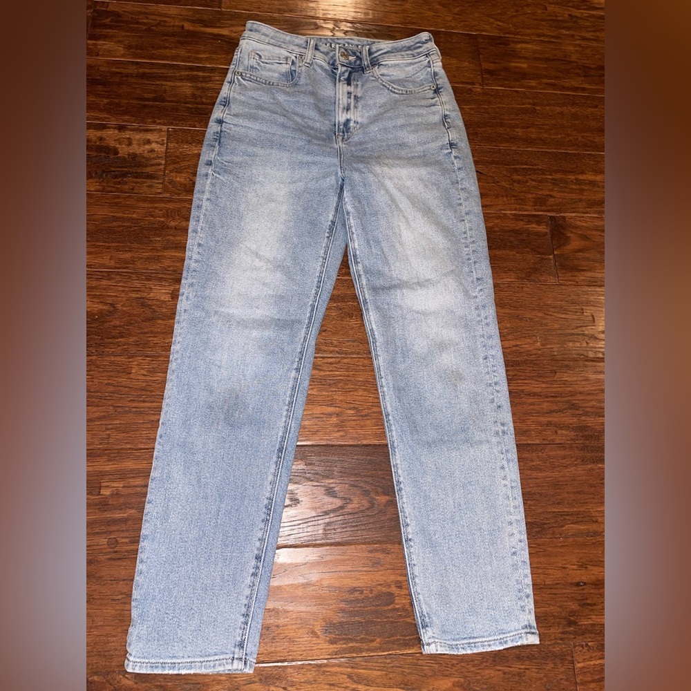 American Eagle Outfitters Light Blue Straight Leg Jeans